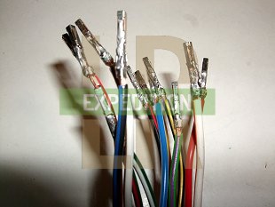 A handful of dashboard wiring
